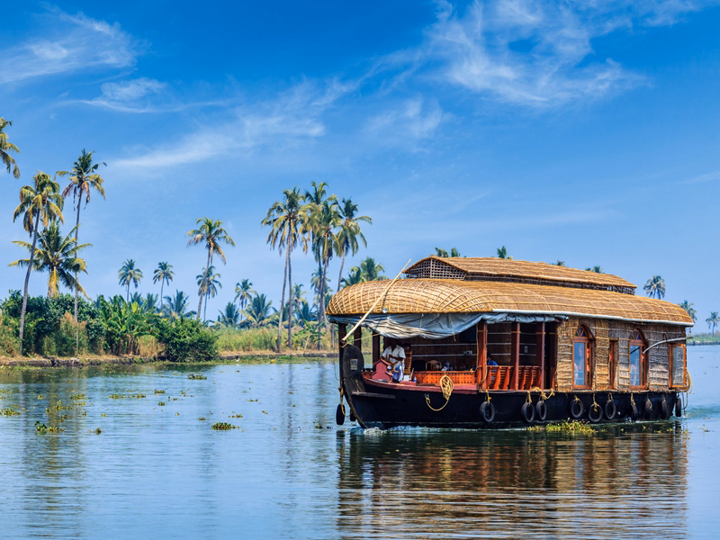 Houseboat in Kerala Backwaters