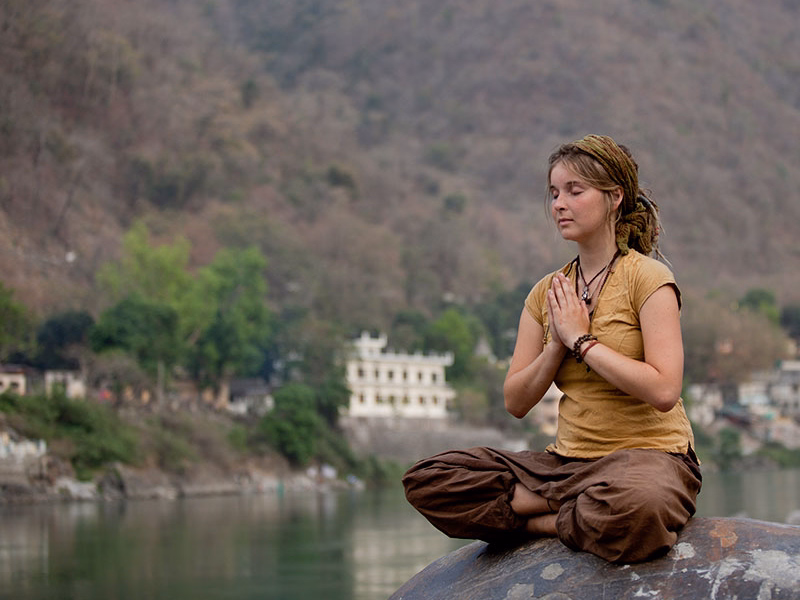 Ganges river in Rishikesh